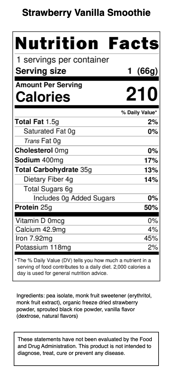 Protein Smoothie (3 Single Serve Mixes)