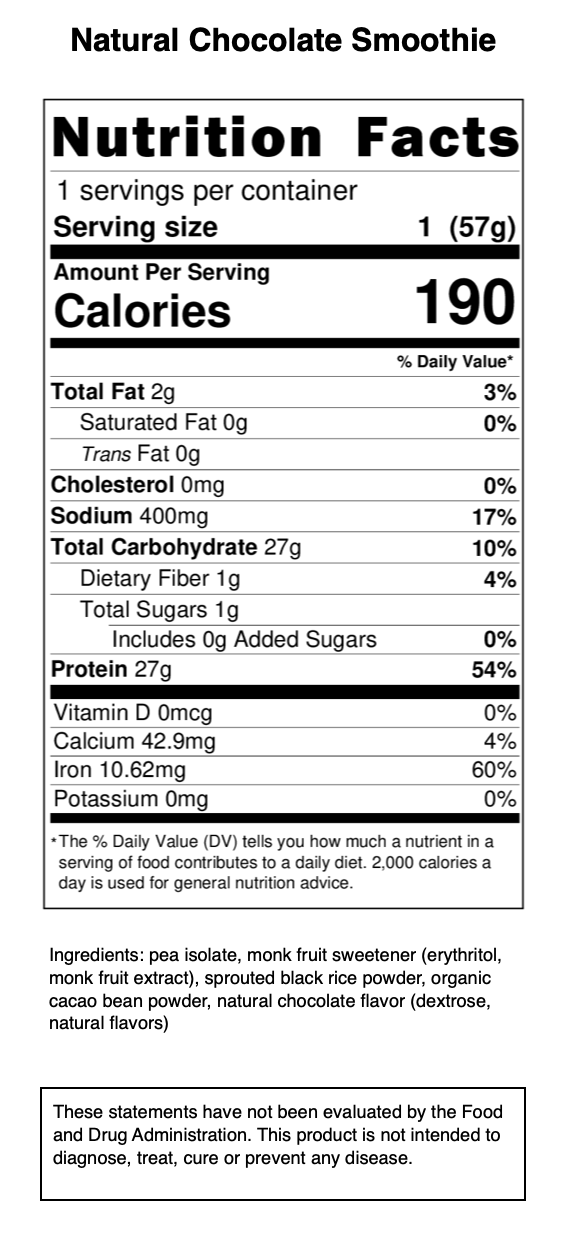 Protein Smoothie (3 Single Serve Mixes)