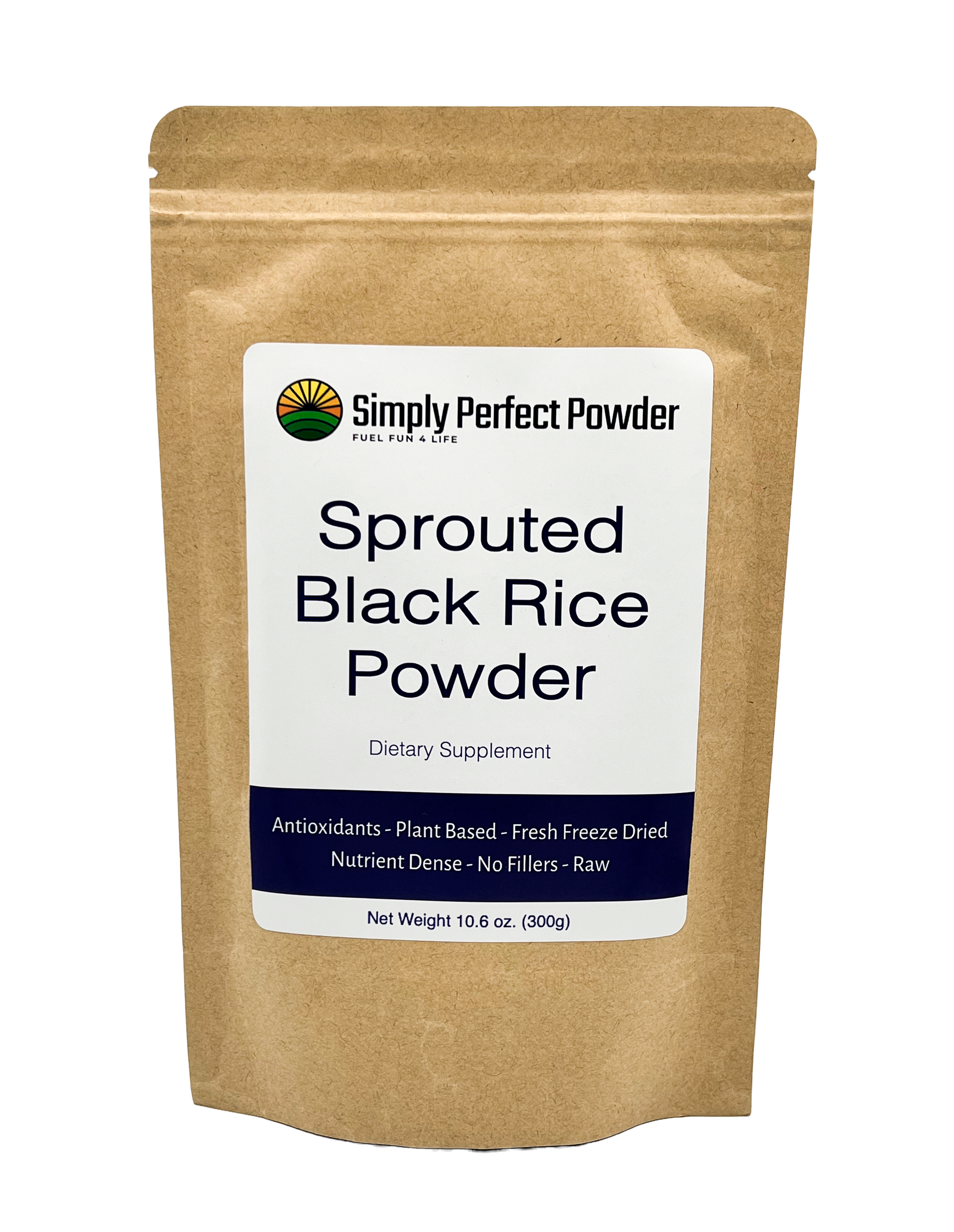 Simply Perfect Powder, black rice, black rice powder, sprouted black rice powder, antioxidant, anthocyanins, high in antioxidants, nutrient dense, high in protein, high in fiber, supplement, nutritional supplement, whole food, nutrient dense whole food, healthy diet, healthy lifestyle, lower cholesterol, lower blood pressure, heart health, improve heart health